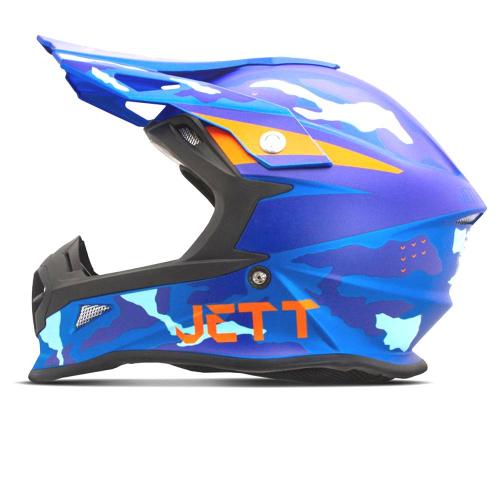 Capacete Pro Tork Jett Fast Factory Edition 3 Azul/Laranja