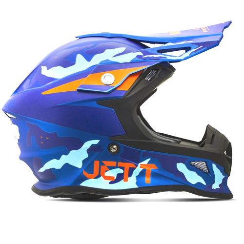 Capacete Pro Tork Jett Fast Factory Edition 3 Azul/Laranja