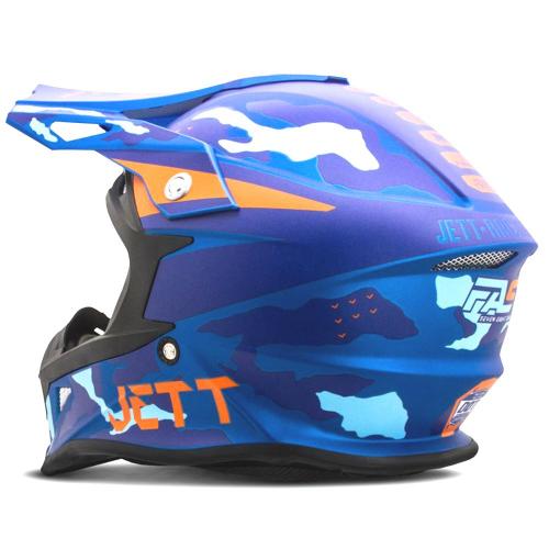 Capacete Pro Tork Jett Fast Factory Edition 3 Azul/Laranja