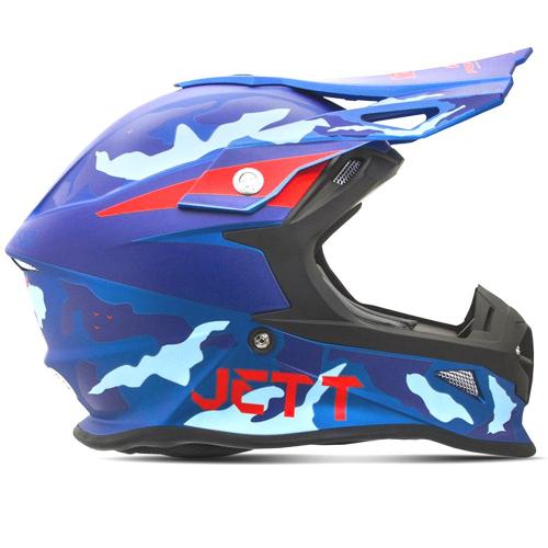 Capacete Pro Tork Jett Fast Factory Edition 3 Azul/Vermelho