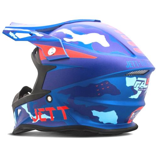 Capacete Pro Tork Jett Fast Factory Edition 3 Azul/Vermelho