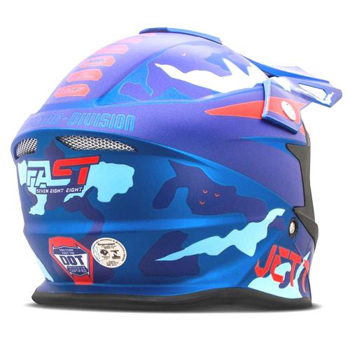 Capacete Pro Tork Jett Fast Factory Edition 3 Azul/Vermelho