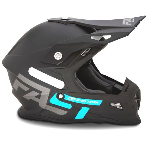 Capacete Pro Tork Fast 788 Solid Preto/Azul