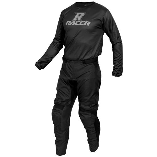 Conjunto Calça + Camisa Racer Clean 2021 Preto/Cinza