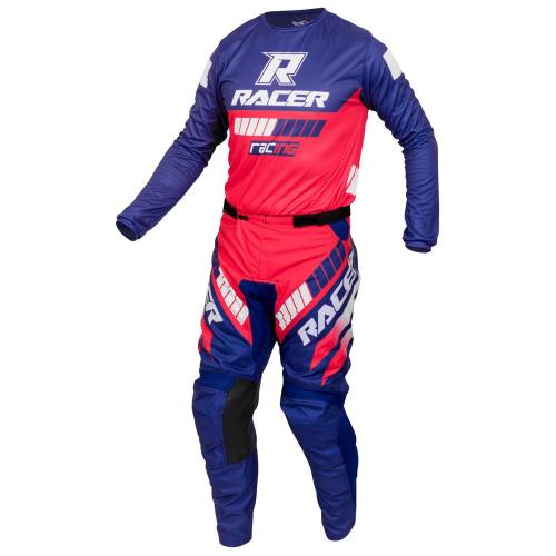 Conjunto Calça + Camisa Racer On 2021 Azul/Vermelho