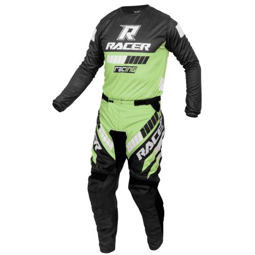 Conjunto Calça + Camisa Racer On 2021 Preto/Verde 