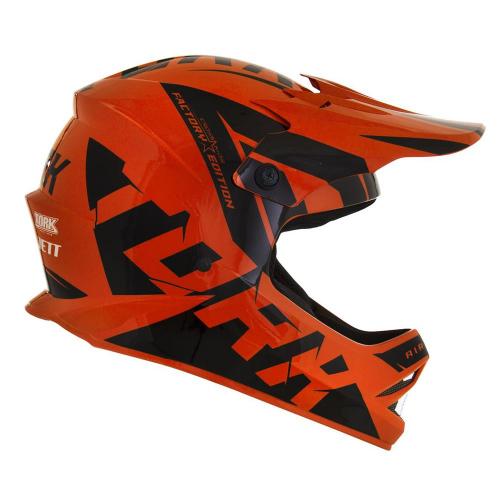 Capacete Pro Tork Factory Edition Infantil Preto/Laranja