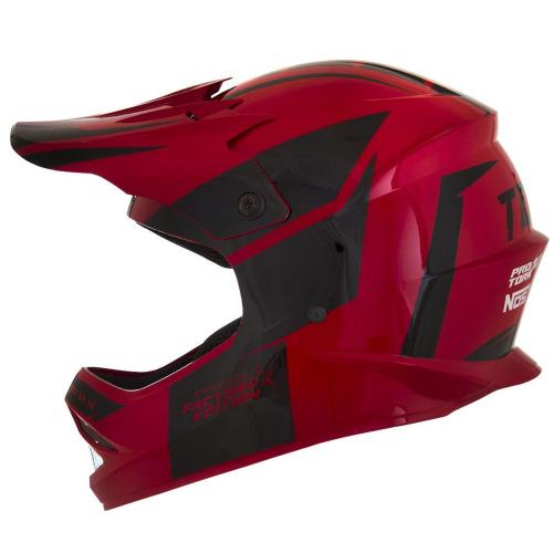 Capacete Pro Tork Factory Edition Infantil Preto/Vermelho