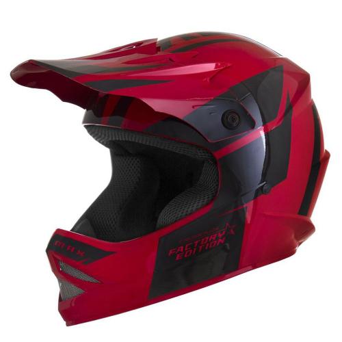 Capacete Pro Tork Factory Edition Infantil Preto/Vermelho