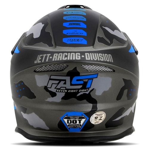 Capacete Pro Tork Jett Fast Factory Edition 3 Azul/Preto