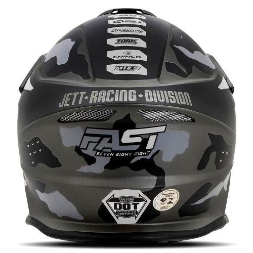 Capacete Pro Tork Jett Fast Factory Edition 3 Cinza/Preto 