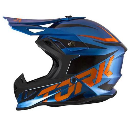 Capacete Pro Tork Fast 788 Solid Azul/Laranja