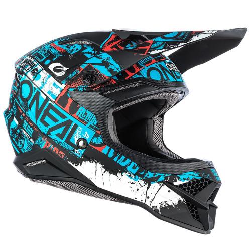 Capacete Oneal 3 Series Helmet Ride 2022 Preto/Azul