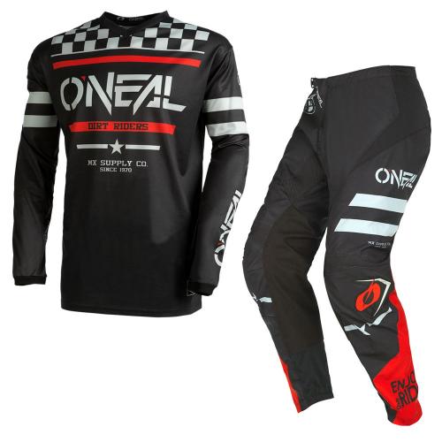 Conjunto Calça + Camisa ONeal Element Squadron 2022 Preto/Cinza