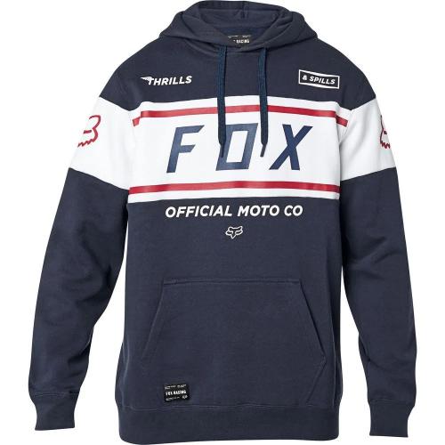 Moletom Fox Honda Official Pullover Fleece Azul Marinho/Branco