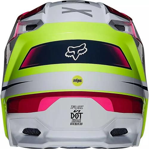 Capacete Fox V1 Mips  Tro 2022 Amarelo Fluor