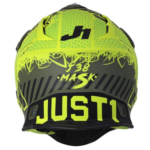 Capacete Just1 J38 Mask 2022 Amarelo Fluor/Preto/Verde