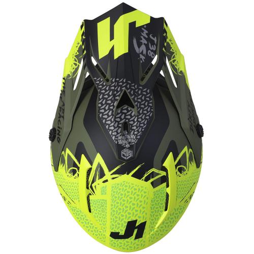 Capacete Just1 J38 Mask 2022 Amarelo Fluor/Preto/Verde