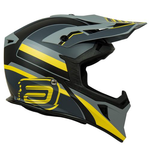 Capacete Asw Core Torn 2022 Cinza/Chumbo/Amarelo