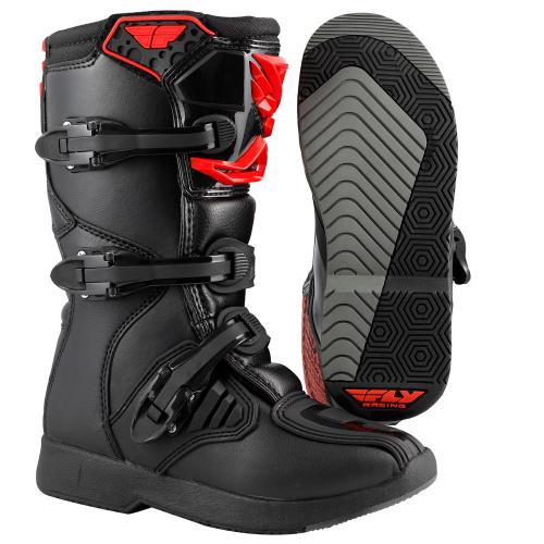 Bota Fly Maverik Juvenil Preta/Vermelha