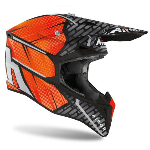 Capacete Airoh Wraap Idol Laranja Fluor Fosco