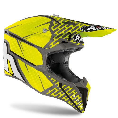 Capacete Airoh Wraap Idol Amarelo Fluor Fosco