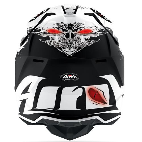 Capacete Airoh Wraap Beast Preto/Branco Fosco
