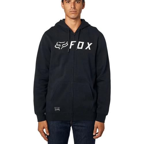 Moletom Fox Apex Zip Preto/Branco