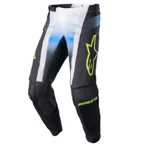 Conjunto Calça + Camisa Alpinestars Techstar Push 2023 Azul/Preto/Amarelo Fluor