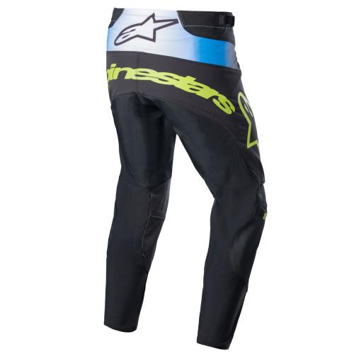 Conjunto Calça + Camisa Alpinestars Techstar Push 2023 Azul/Preto/Amarelo Fluor