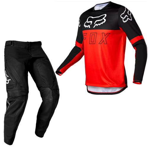 Conjunto Calça + Camisa Fox Legion LT 2023 Preto/Vermelho