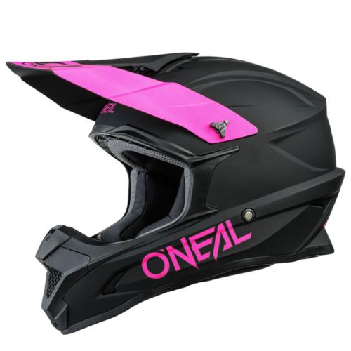 Capacete Oneal 1 Series Solid 2023 Preto/Rosa