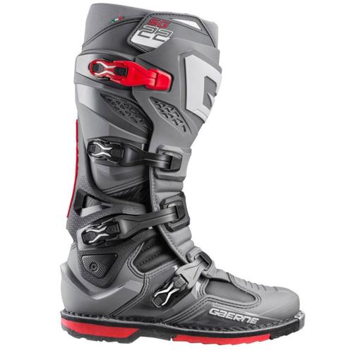 Bota Gaerne SG22 cinza/preto/vermelho 